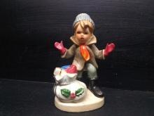 Vintage Napcoware Boy Figure with Christmas Gifts