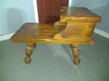 Vintage Pine Step Table