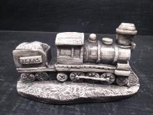 Carved Georgian Marble Trains Gone By-Texas