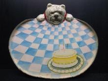 Novelty Paper Mache Dog Serving Tray