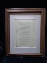 Framed and Matted Poem-"Twas the Night Before Jesus Came