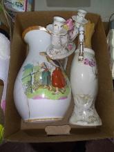 BL- Decorative Vases, Candle Stick, Pitcher (With damage)