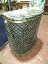 BL- Vintage MCM Laundry Hamper