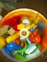 BL- Assorted Rubber Toys w/ Tin