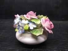 Royal Adderley "Language of Flowers" Capodimonte Style Flower Arrangement