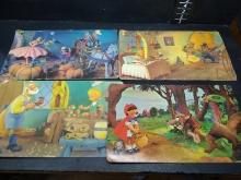 Collection 4 Vintage Moppet Products Children's Placemats