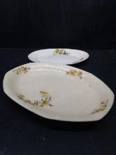 Collection of (2) Vintage Kitchen Platters