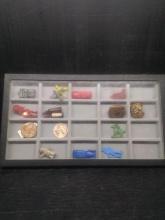 Glass Top Collectors Box-Toy Planes, BSA, Novelties