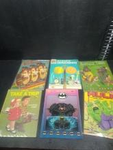 Collection of (6) Childrens Vintage Coloring Books