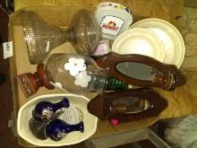 BL-Wooden Sconces, Vases, Oil Lamp, Bowl