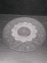 Vintage Etched Serving Platter