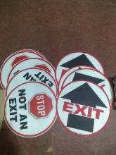BL-Peel and Stick Floor EXIT Signs