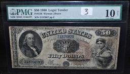 EXTREMELY RARE $50 LEGAL TENDER SERIES 1880