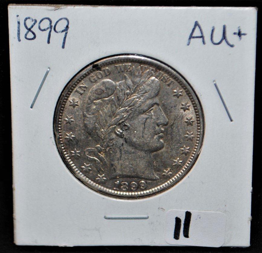 "HIGH GRADE" 1899 BARBER HALF DOLLAR FROM  SAFE DEPOSIT