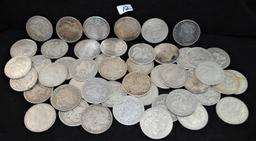 48 PRE 1904 MORGAN DOLLARS JUST THE WAY THEY  CAME FROM SAFE DEPOSIT - MIXE