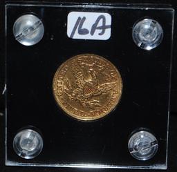 SCARCE 1894 $5 LIBERTY GOLD COIN FROM SAFE  DEPOIST - THE CURRENT COIN WORL