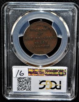 RARE 1794 TOKEN FRANKLIN PRESS - PCGS AU53