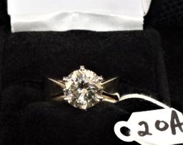 FABULOUS 3.66CT ROUND FULL CUT  DIAMOND SOLITAIRE