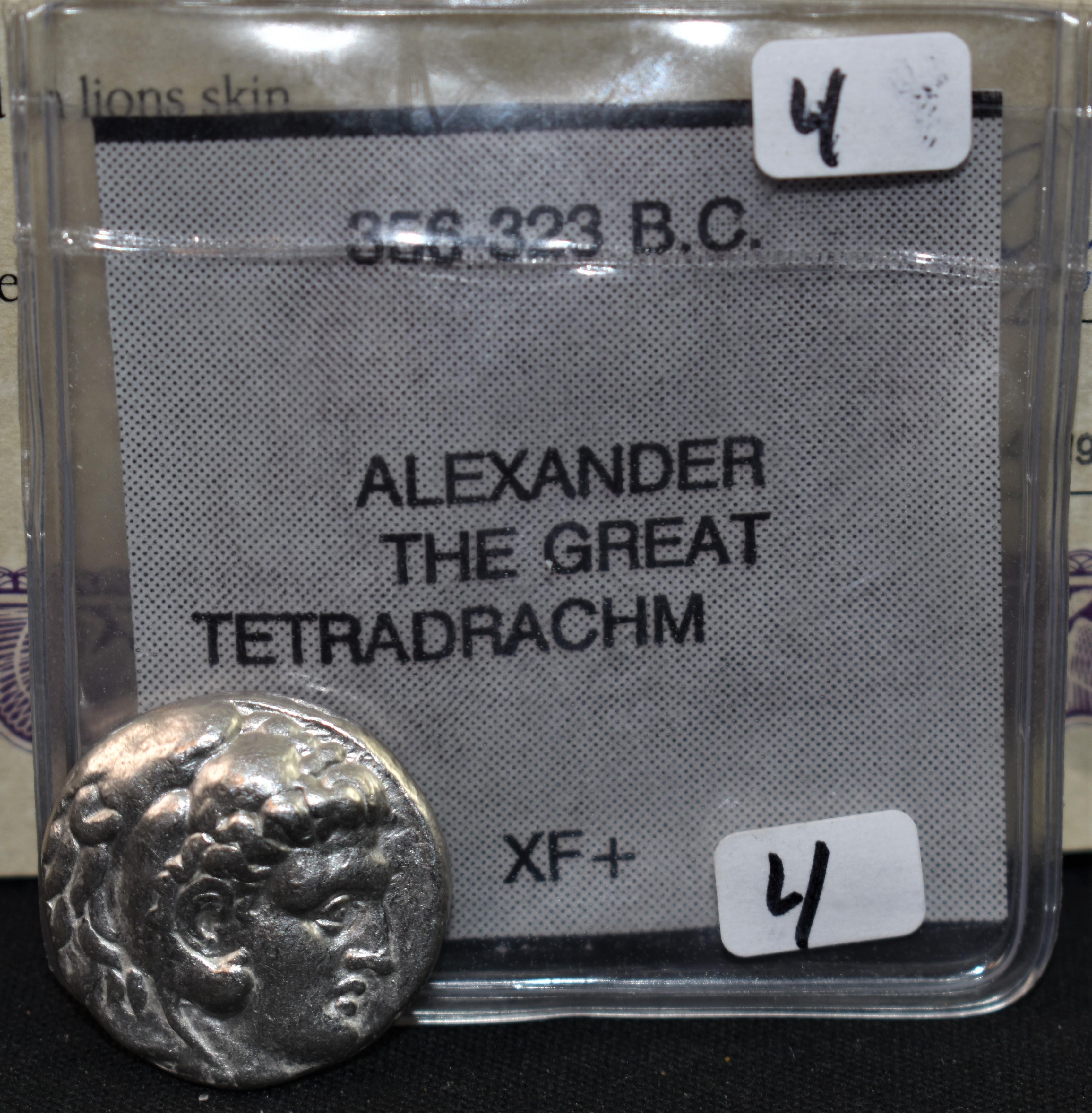 ANCIENT "ALEXANDER THE GREAT TETRADRACHM"SILVER