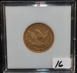 SCARCE VF 1854-S $10 LIBERTY GOLD COIN