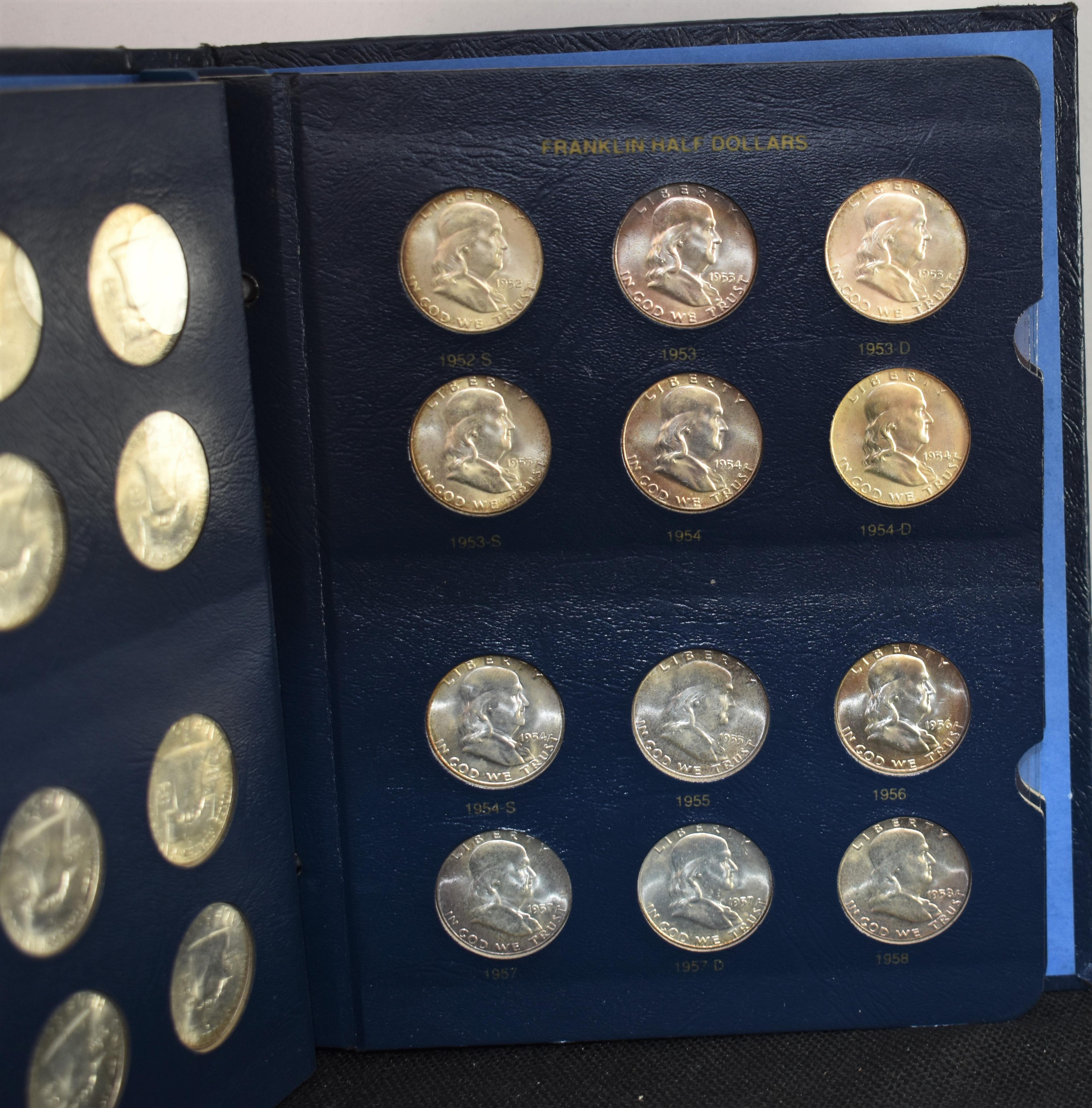 35 CHOICE UNC COMPLETE SET 0F FRANKLIN HALF DOLLAR