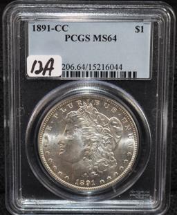 1891-CC MORGAN DOLLAR - PCGS MS64