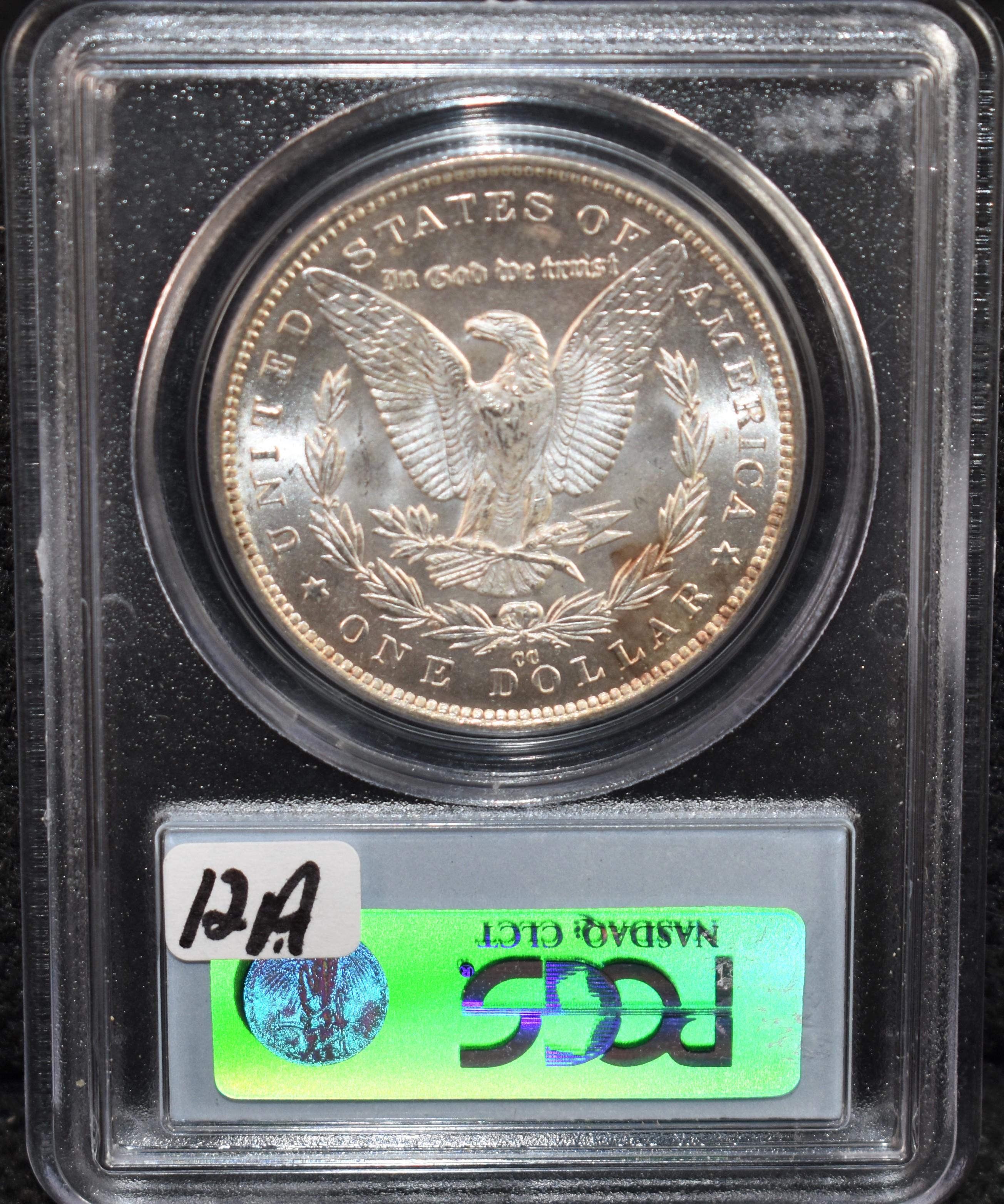 1891-CC MORGAN DOLLAR - PCGS MS64