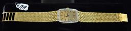 FABULOUS MEN LONGINES 14K & DIAMOND WRISTWATCH