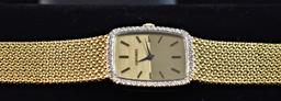 FABULOUS MEN LONGINES 14K & DIAMOND WRISTWATCH