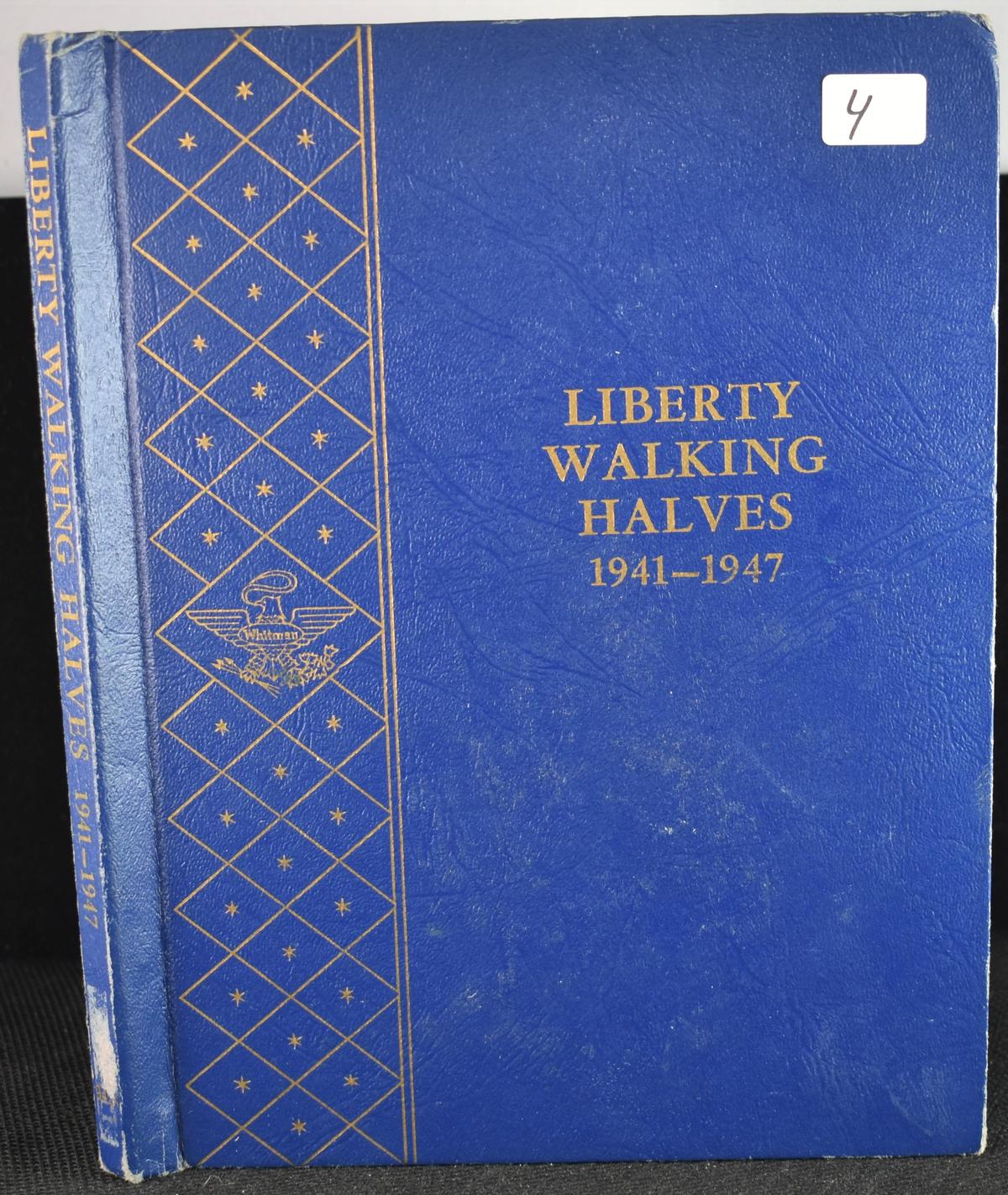 1941-1947 CHOICE UNC WALKING LIBERTY HALF DOLLARS
