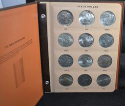 NICE UNC COMPLETE PEACE DOLLAR SET