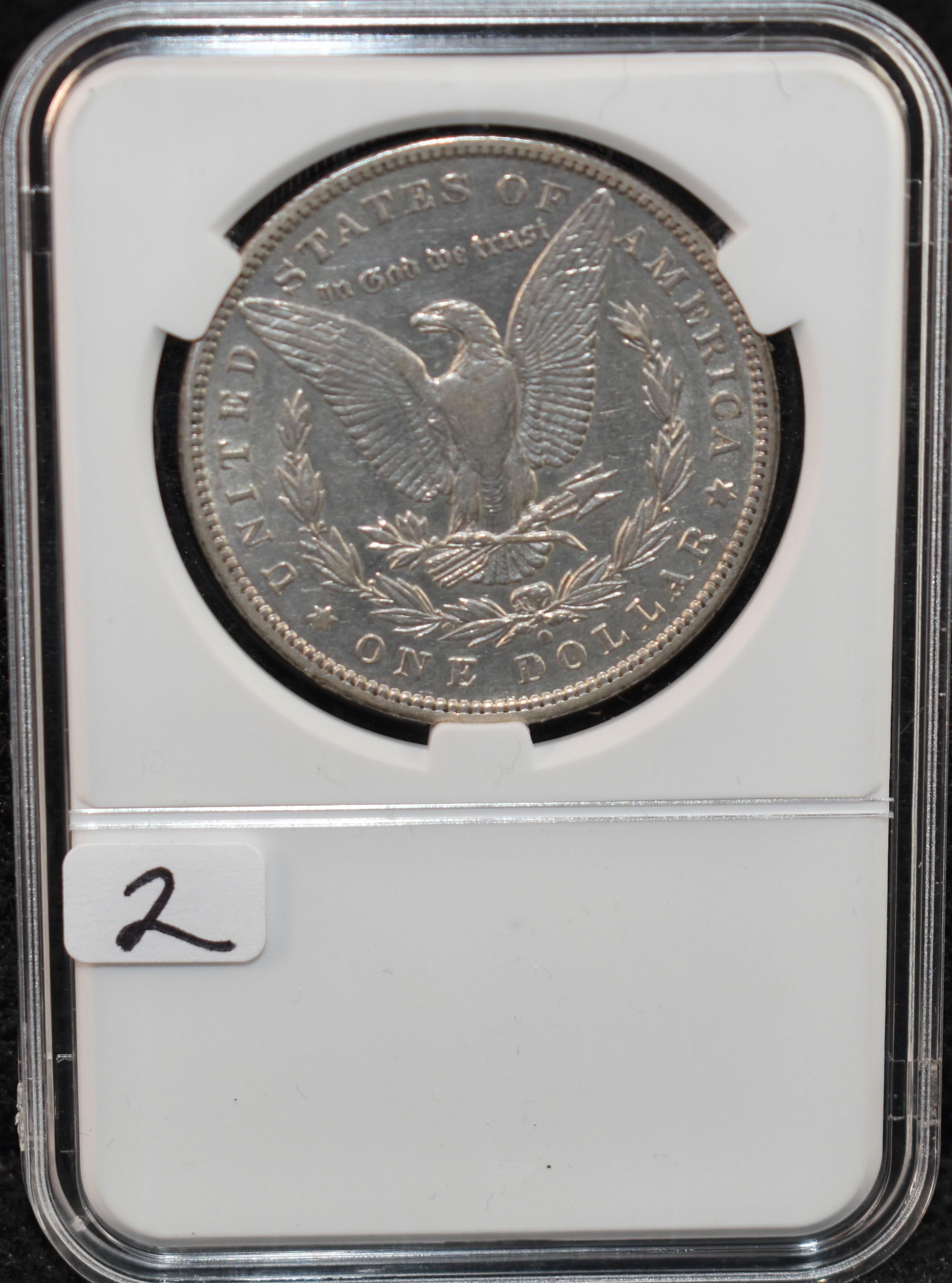 RARE KEY DATE CHOICE AU 1895-0 MORGAN DOLLAR