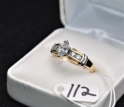 LADIES 1.01CTTW DIAMOND 14K YELLOW GOLD RING