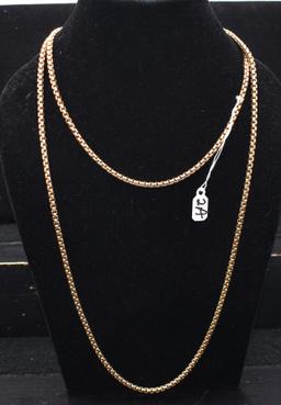 42 INCH 10K YELLOW GOLD NECKLACE