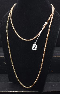 42 INCH 10K YELLOW GOLD NECKLACE