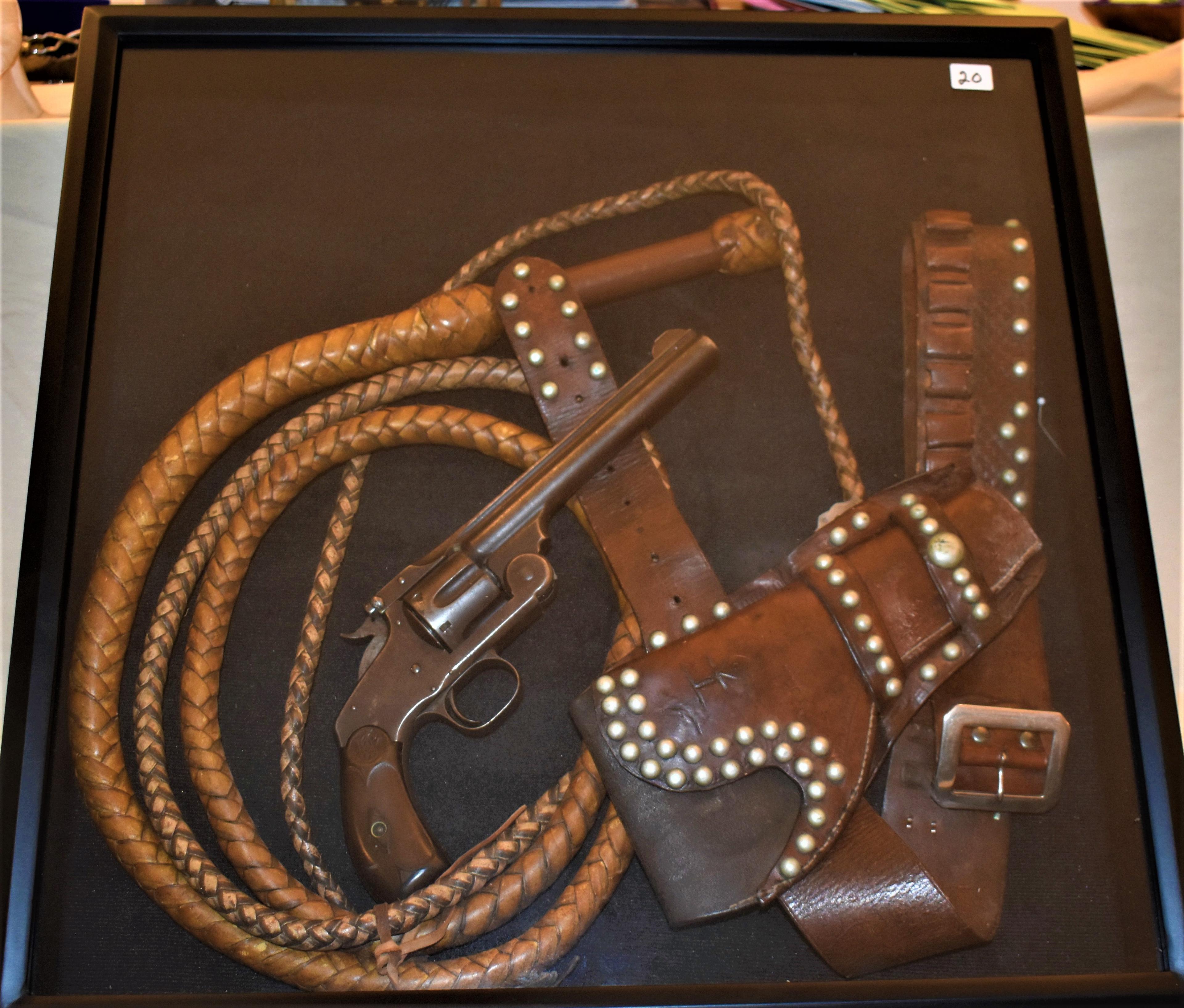 FRAMED OLD WEST LAWMAN DISPLAY