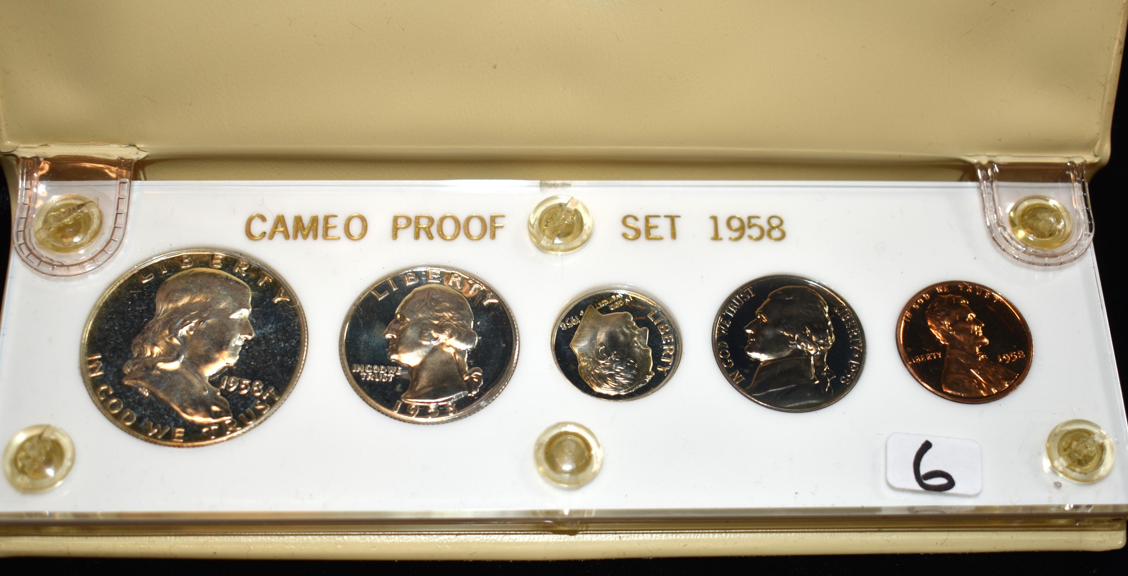 17 MIXED DATES "CAMEO PROOF SETS' FROM SAFES