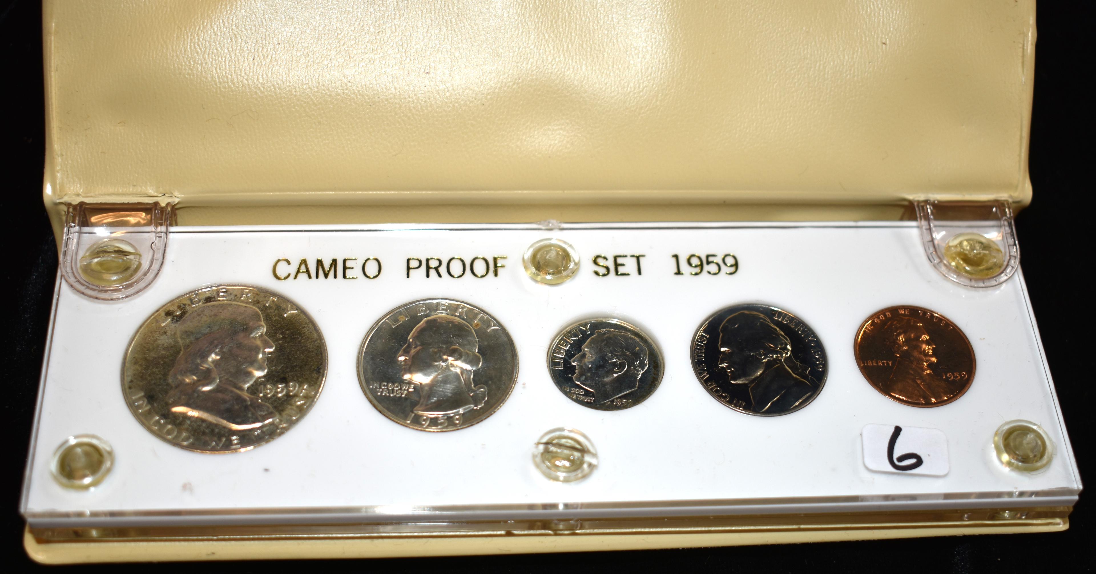 17 MIXED DATES "CAMEO PROOF SETS' FROM SAFES