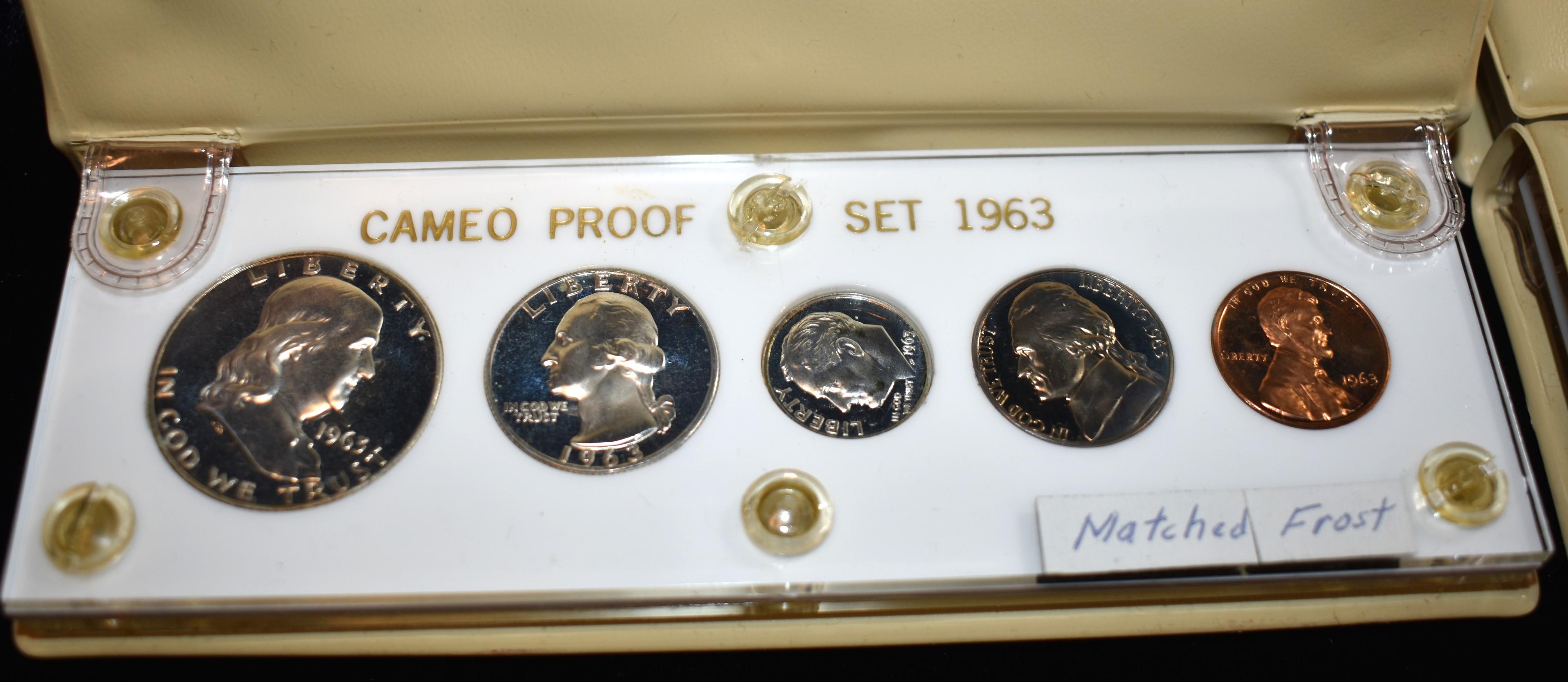 17 MIXED DATES "CAMEO PROOF SETS' FROM SAFES