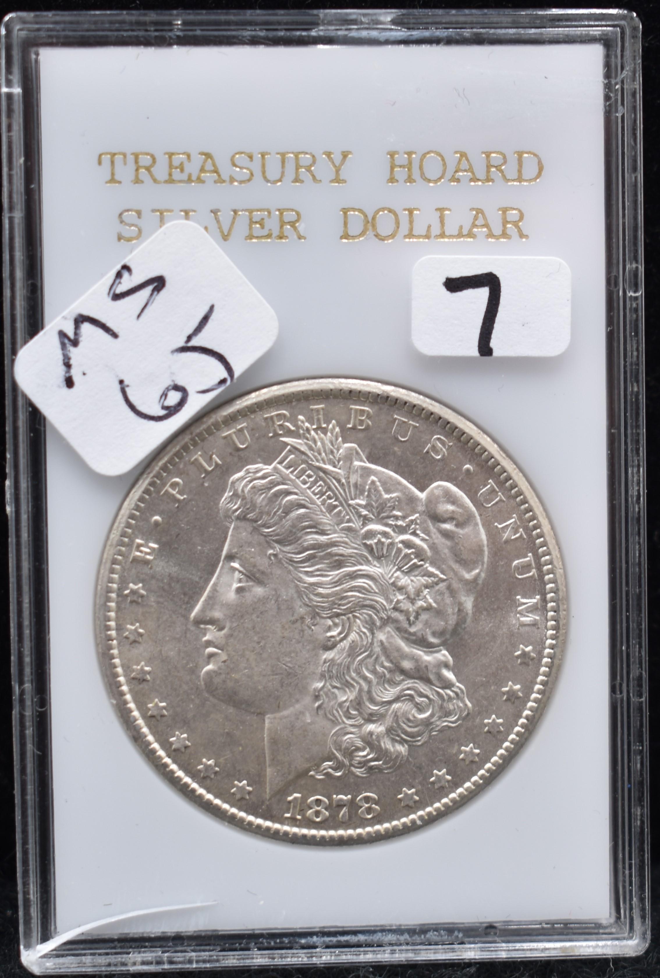 HIGH GRADED 1878-CC MORGAN DOLLAR FROM SAFE