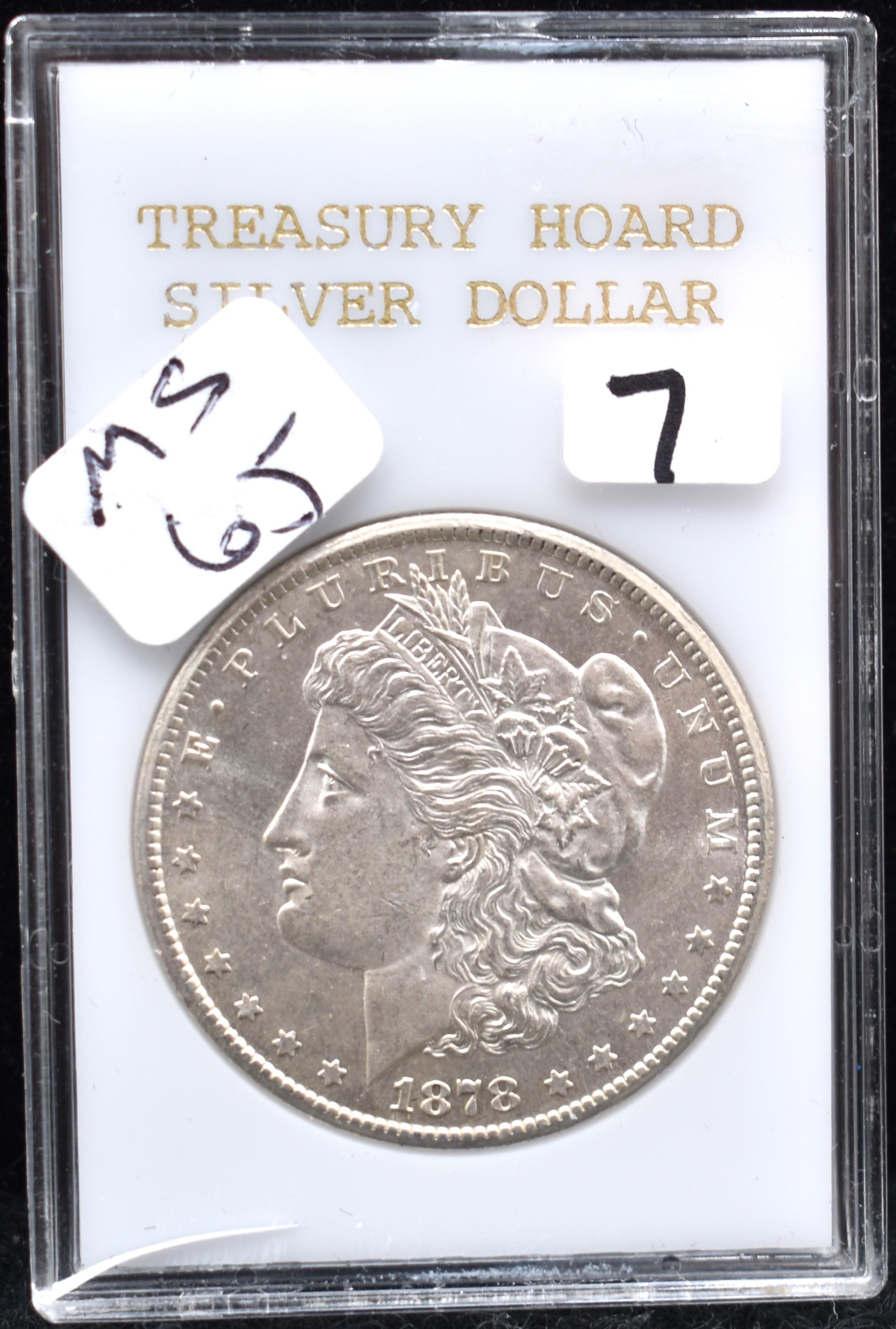 HIGH GRADED 1878-CC MORGAN DOLLAR FROM SAFE