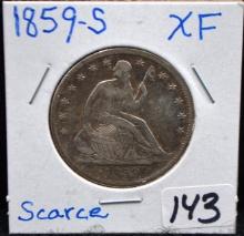 1859-S SEATED LIBERTY HALF DOLLAR