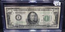 $500 FEDERAL RESERVE NOTE - SERIES 1934 A