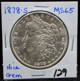 HIGH GRADE 1878-S MORGAN DOLLAR