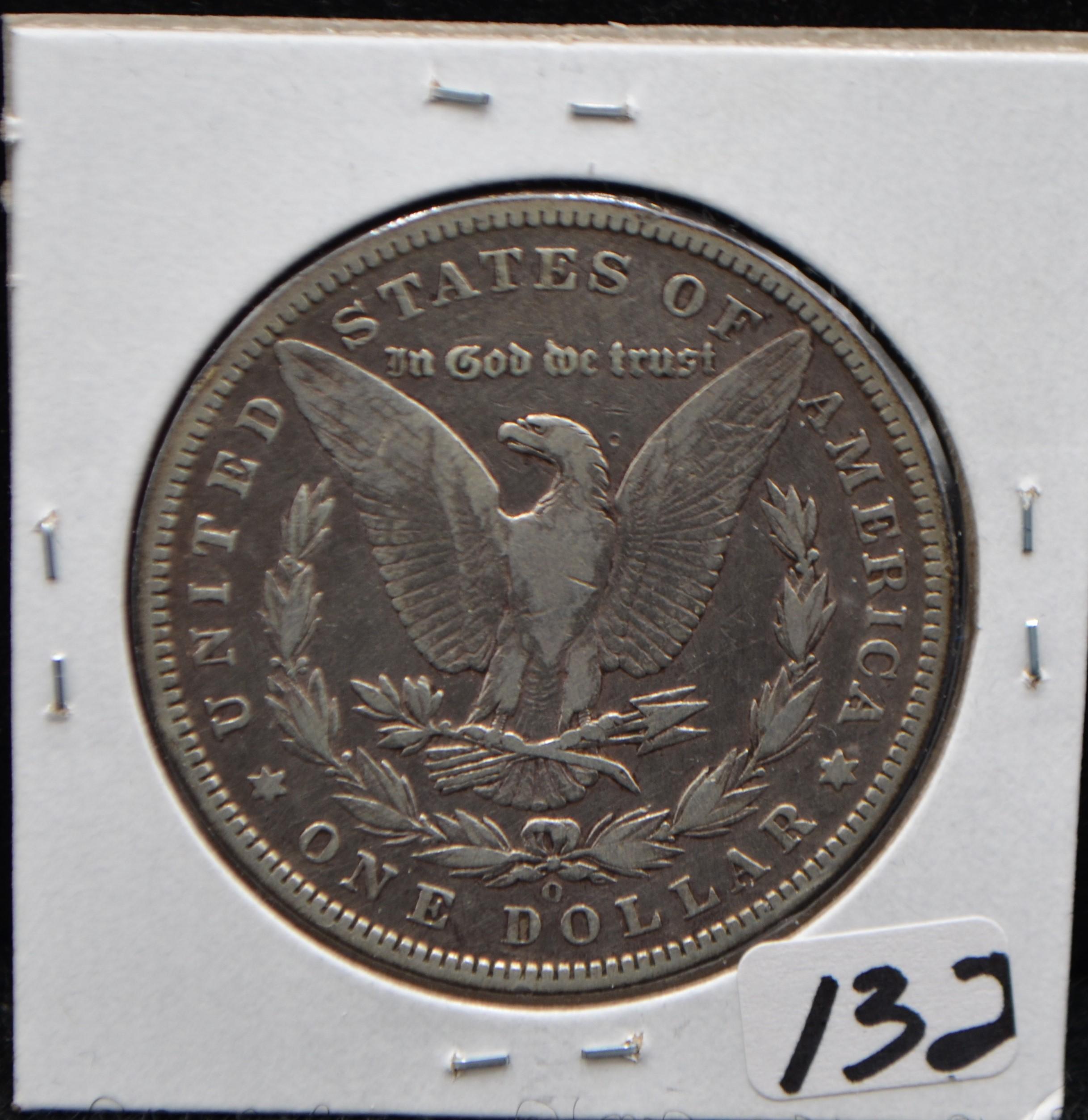 KEY 1895-0 MORGAN DOLLAR