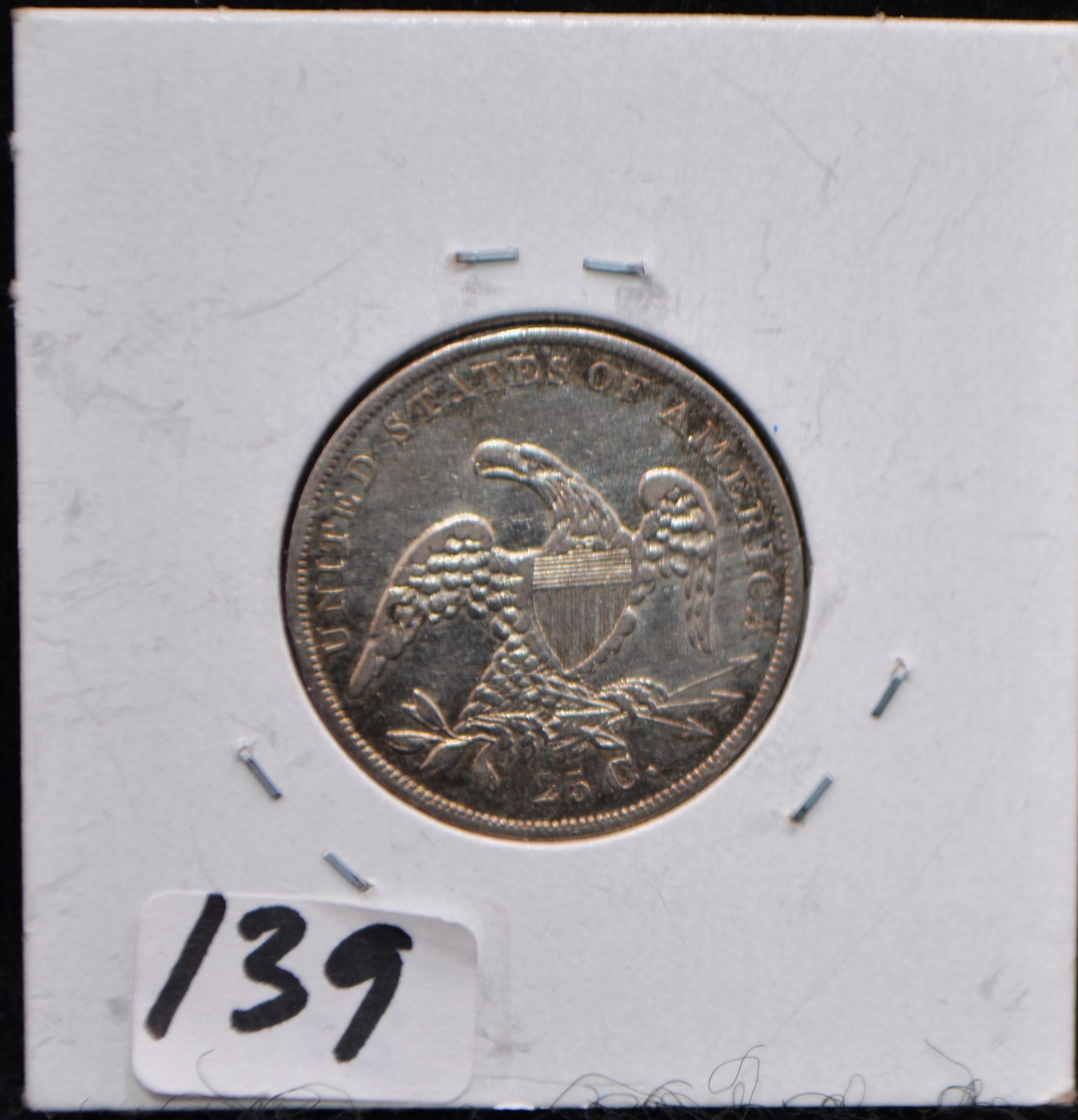 1837 CAPPED BUST QUARTER