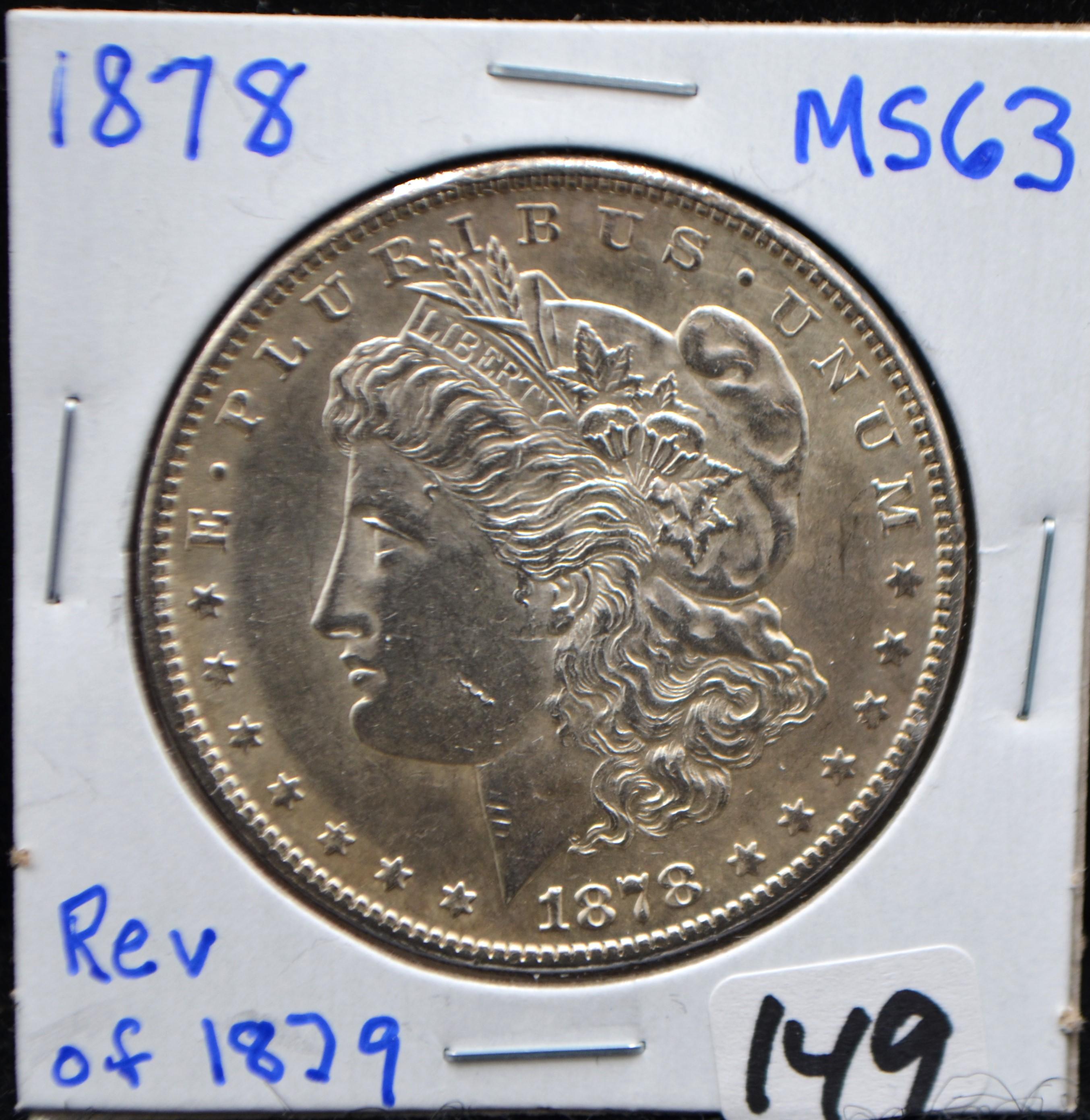 1878 7TF REV OF 1879 MORGAN DOLLAR