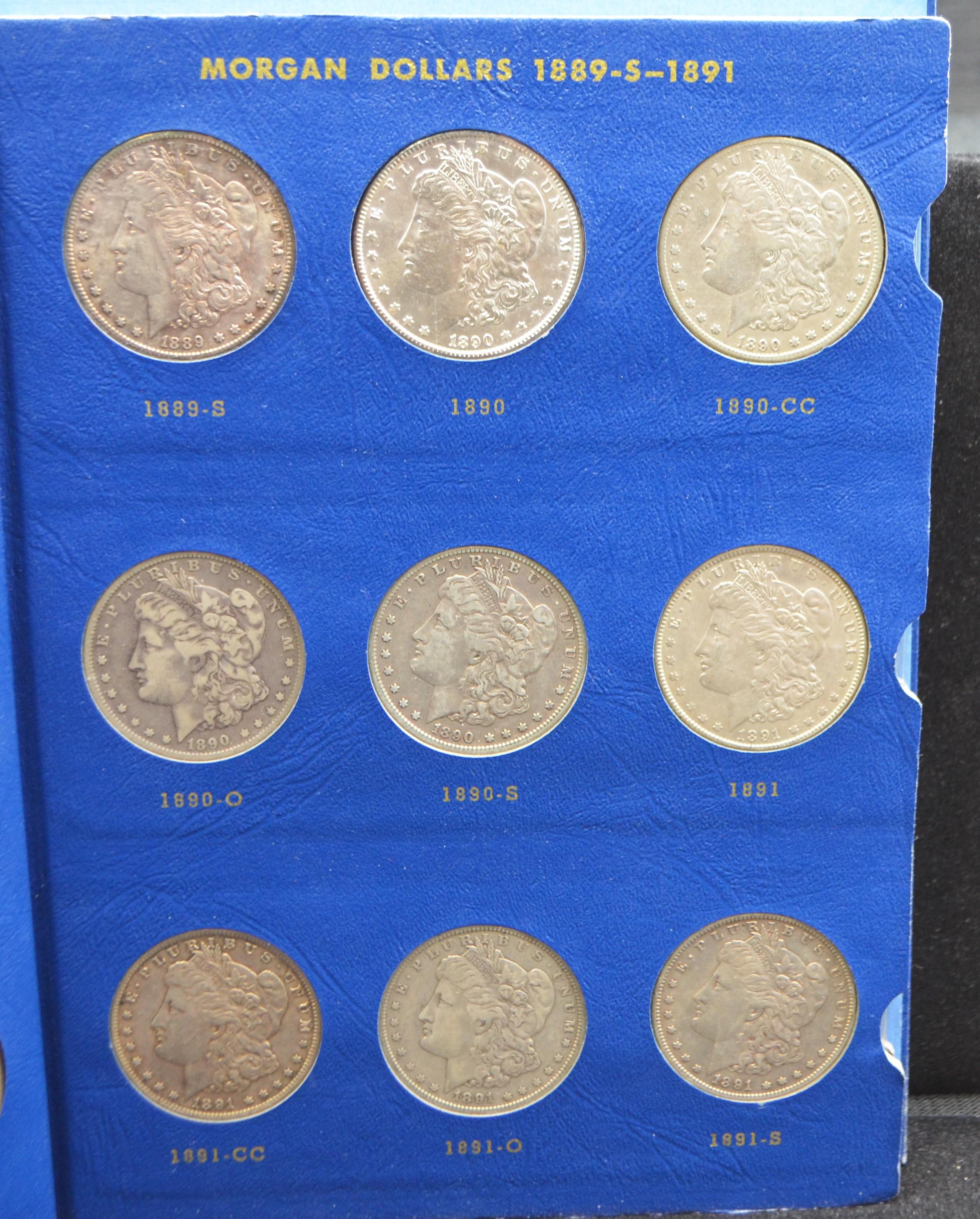 MORGAN COINS ALBUM - 1887-1896