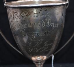 VINTAGE STERLING SILVER BOWLING TROPHY