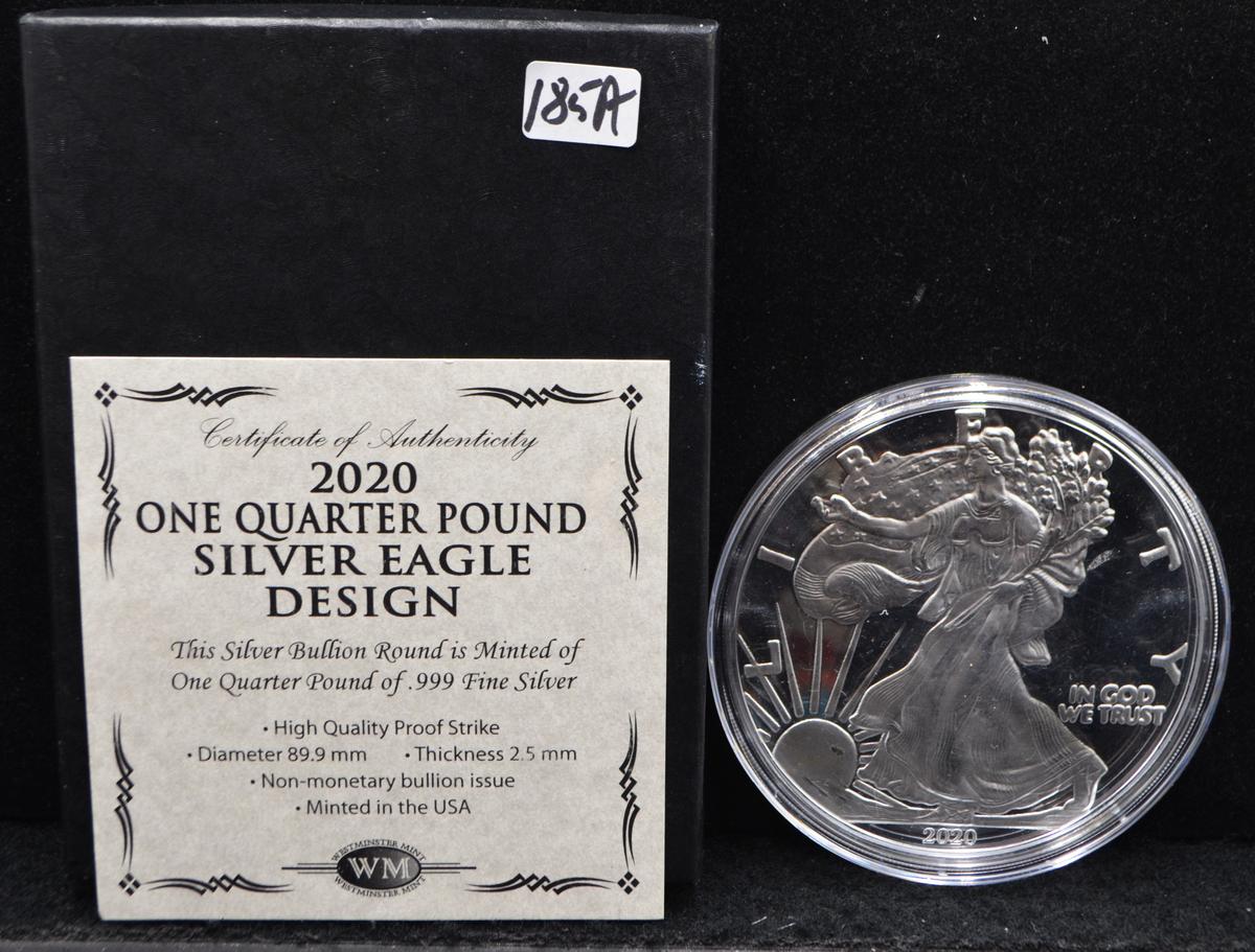 2020 ONE QUARTER POUND SILVER EAGLE